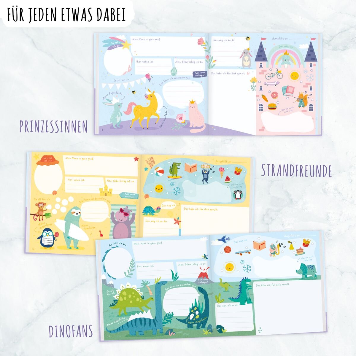 Häfft Verlag Freundebuch Kindergarten, 1 Stück, 8-fach sortiert