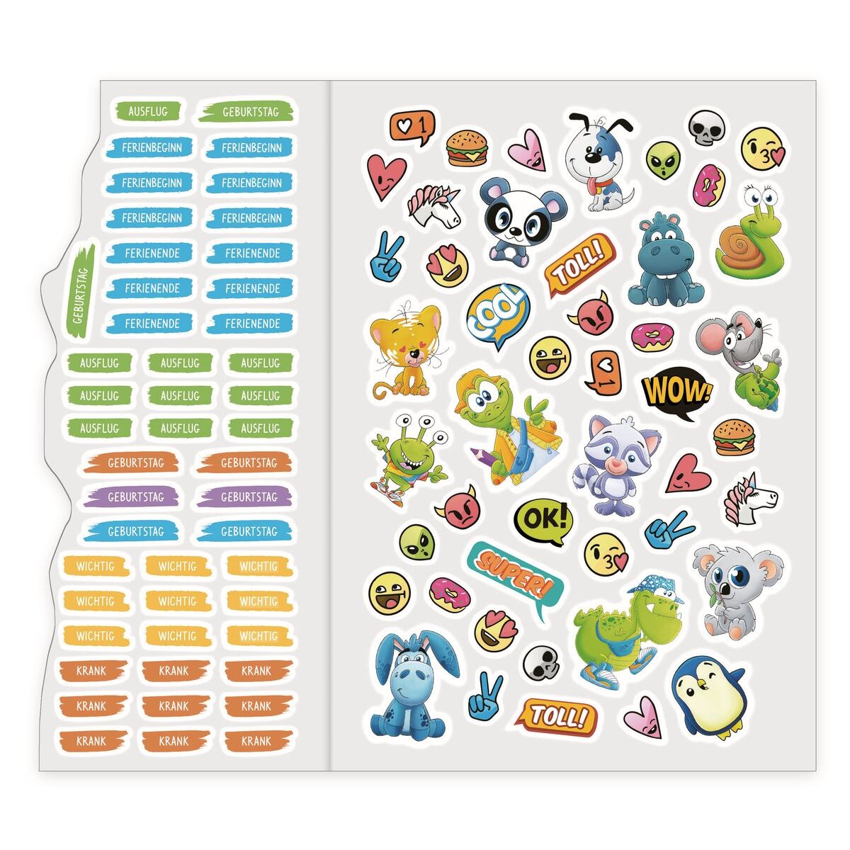 Häfft Verlag Grundschul-Aufgabenheft A5 mit Stickerbogen, 1 Stück, 2-fach sortiert