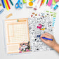 Häfft Verlag Grundschul-Hausaufgabenheft mit Stickerbogen A5, 23/24, 1 Stück, 3-fach sortiert