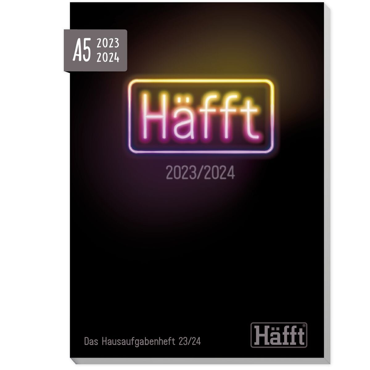 Häfft Verlag Häfft – Das Hausaufgabenheft! 23/24  A5, 1 Stück, 4-fach sortiert