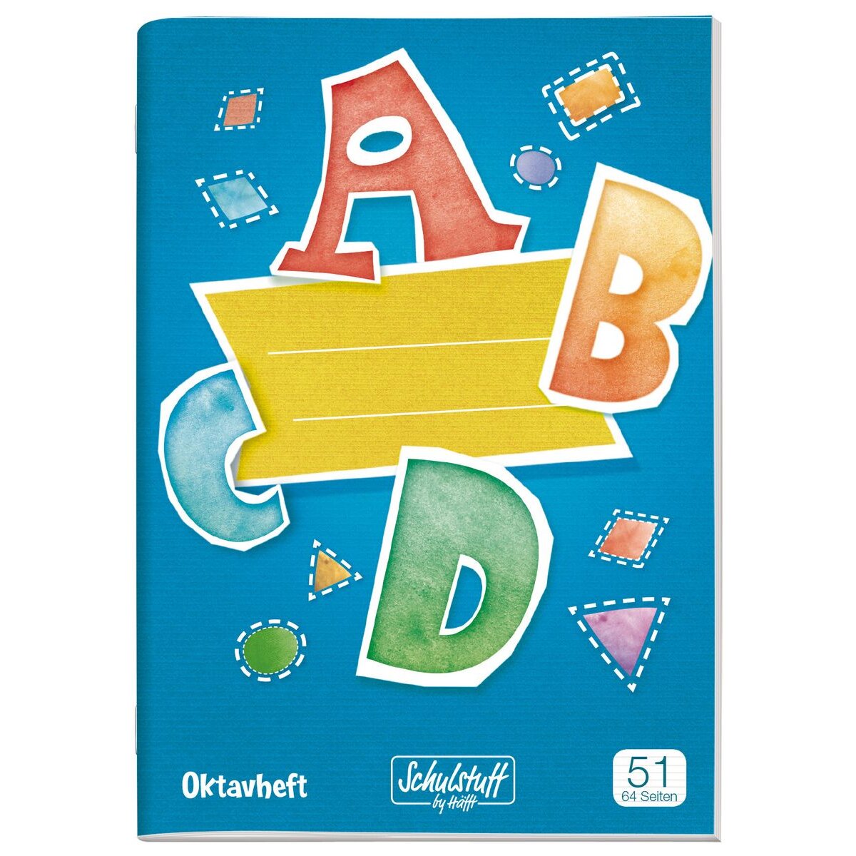 Häfft Verlag Schulstuff Oktavheft A6, liniert, Lineatur 51, 1 Stück, 5-fach sortiert
