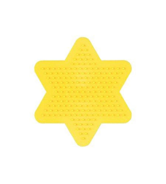 Hama Bügelperlen Stiftplatte, kleiner Stern, gelb