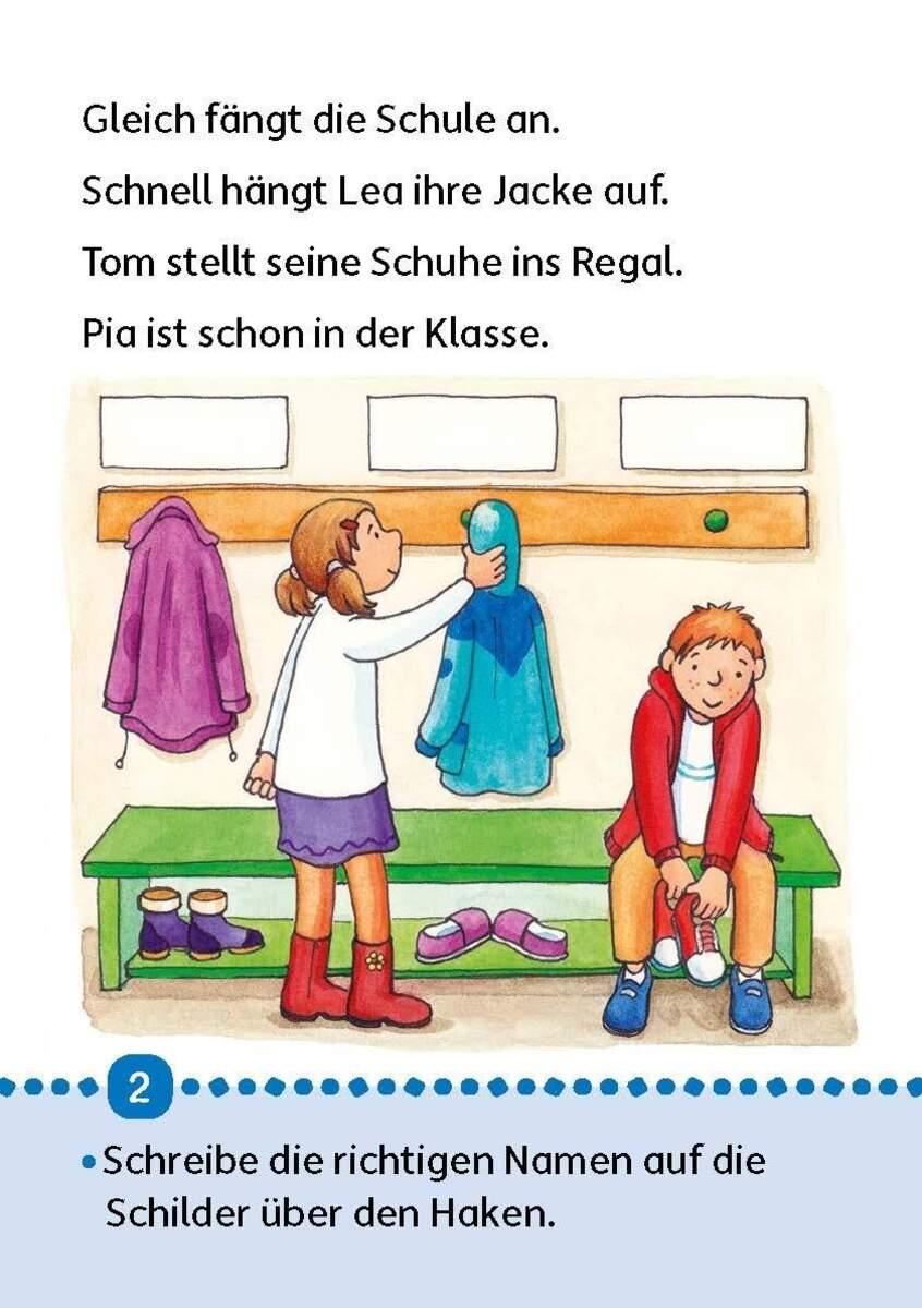 Hauschka Verlag Erstleseblock - In der Schule ist was los!, A5-Block