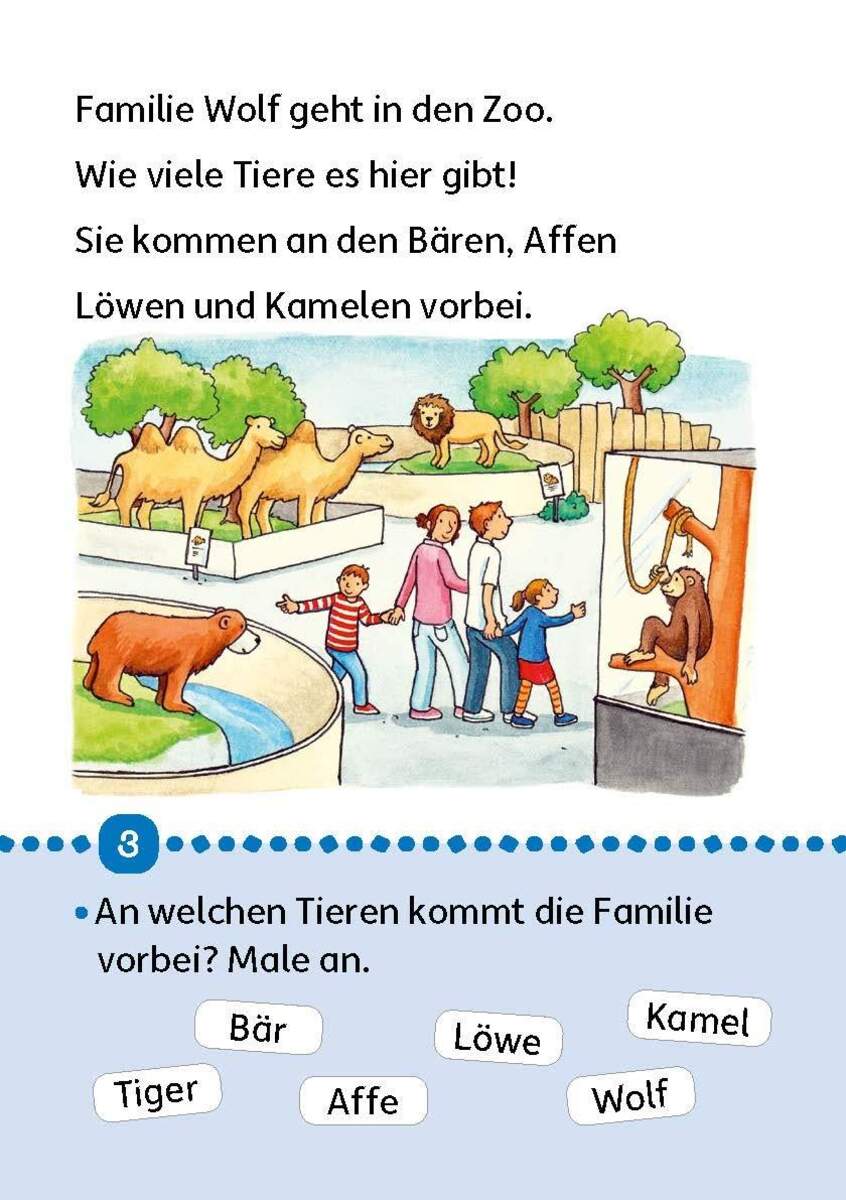 Hauschka Verlag Erstleseblock – Tiergeschichten, A5-Block