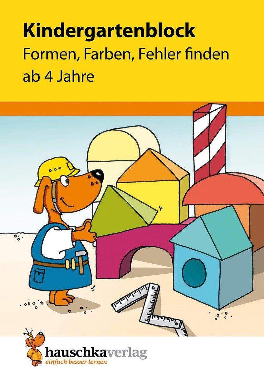 Hauschka Verlag Kindergartenblock Formen, Farben, Fehler finden ab 4 Jahre
