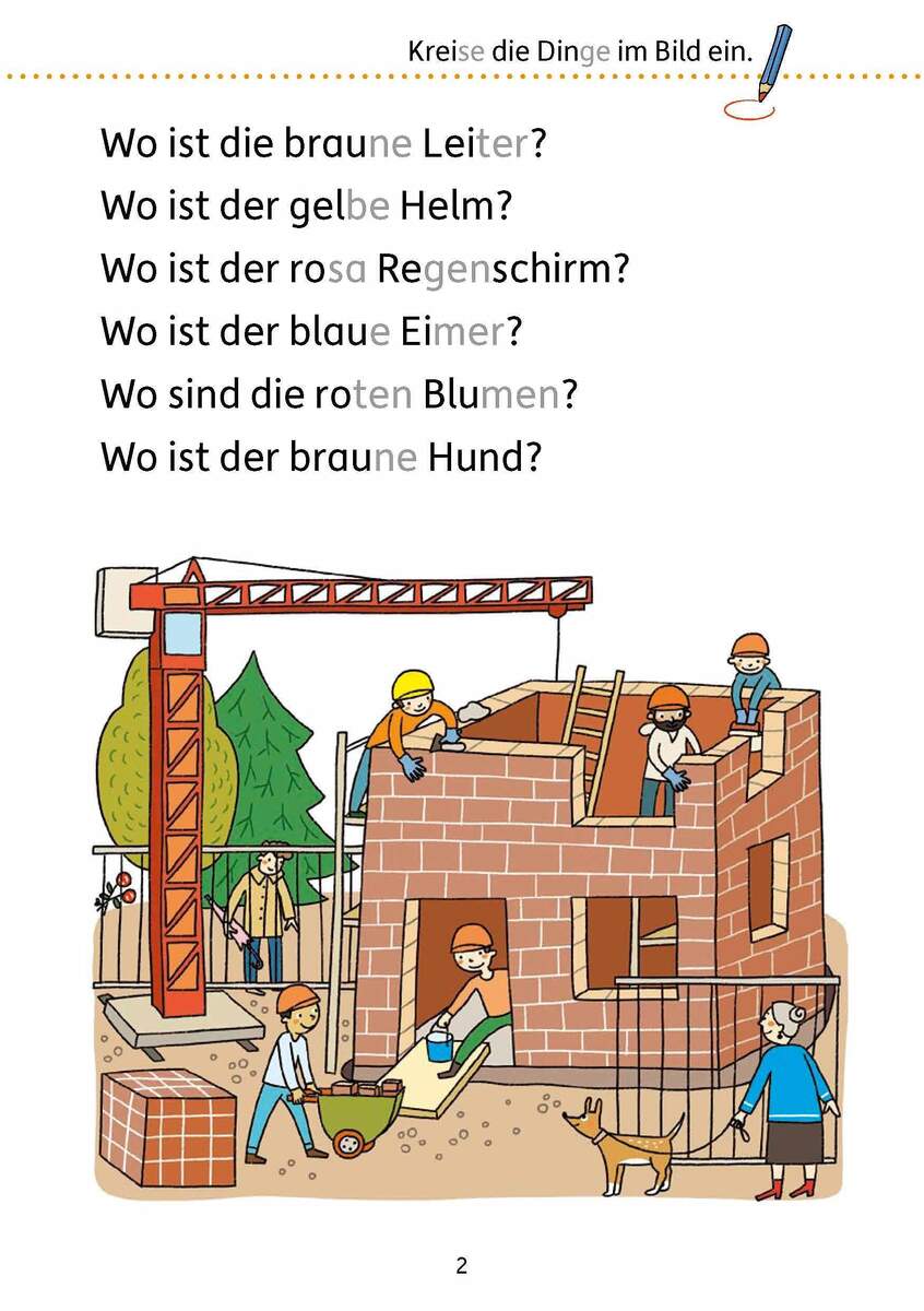 Hauschka Verlag Mein Übungsheft Lesen – 1. Klasse: Vom Satz zum Text, A5-Heft