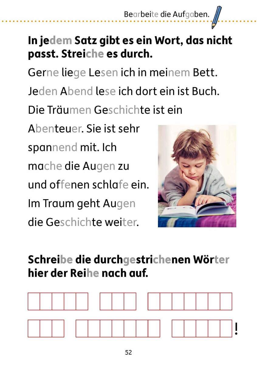 Hauschka Verlag Mein Übungsheft Lesen – 1. Klasse: Vom Satz zum Text, A5-Heft