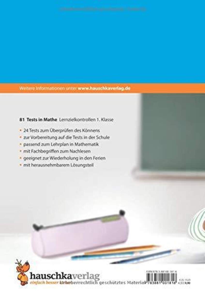Hauschka Verlag Tests in Mathe - Lernzielkontrollen 1. Klasse