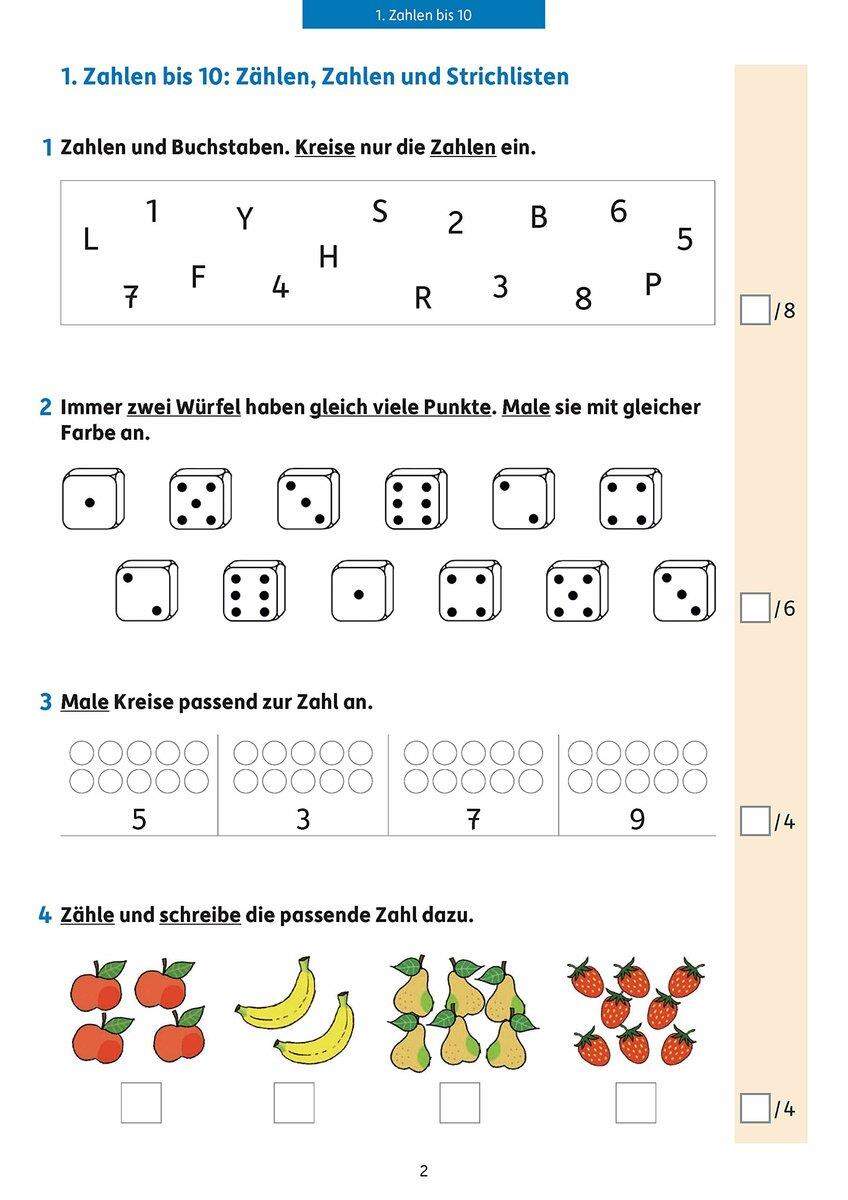 Hauschka Verlag Tests in Mathe - Lernzielkontrollen 1. Klasse