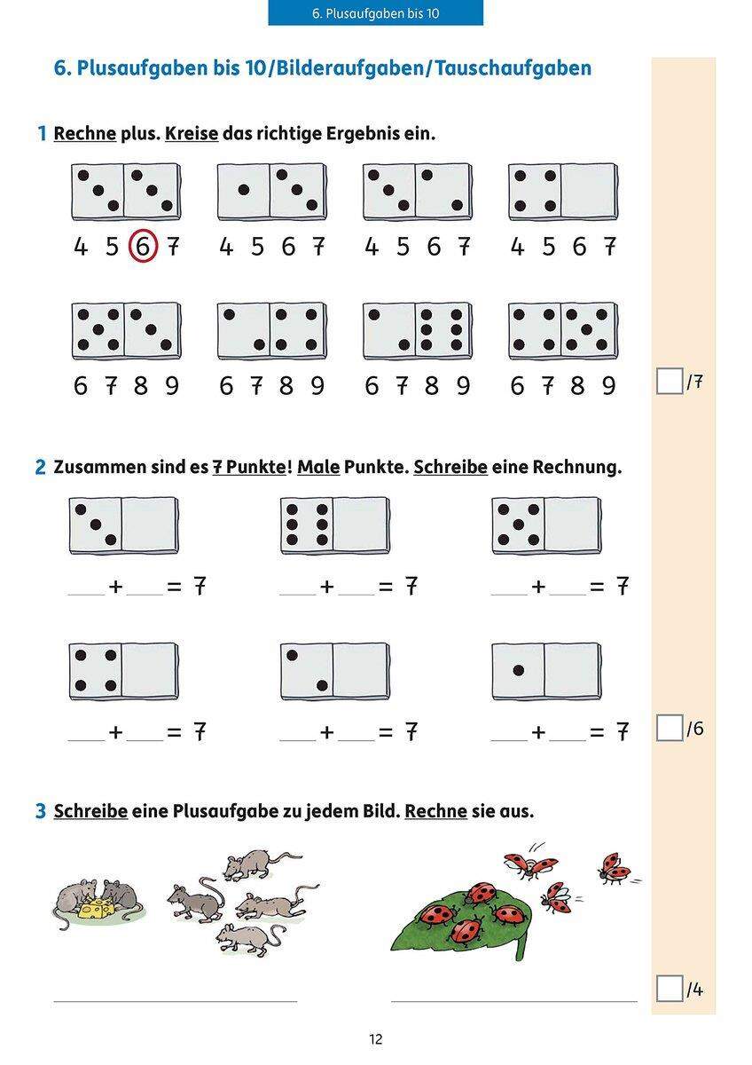 Hauschka Verlag Tests in Mathe - Lernzielkontrollen 1. Klasse