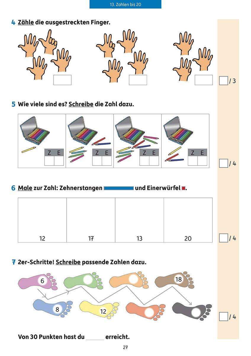 Hauschka Verlag Tests in Mathe - Lernzielkontrollen 1. Klasse