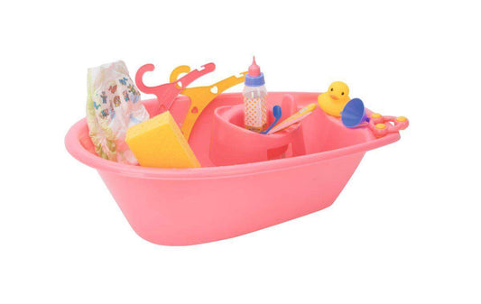 Heless Große Badewanne mit viel Zubehör, 51 x 28 x 16 cm
