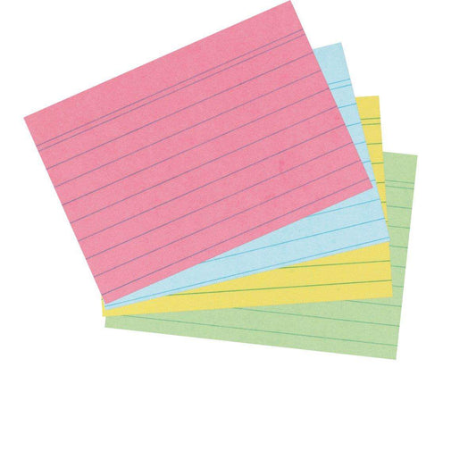Herlitz Karteikarte A6 liniert farbig sortiert 200er Packung