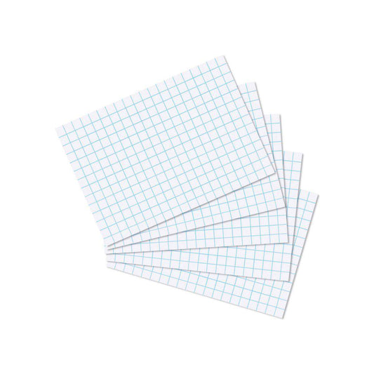 Herlitz Karteikarten, DIN A7, kariert, weiß, 100 Stück