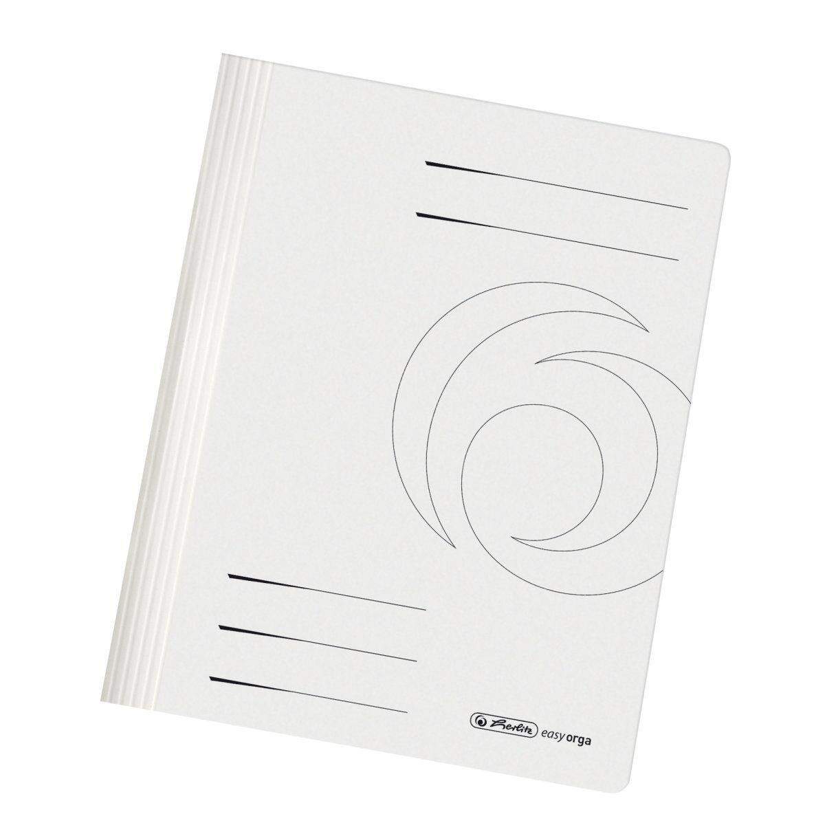 Herlitz Schnellhefter Karton A4 Intensivfarben weiss