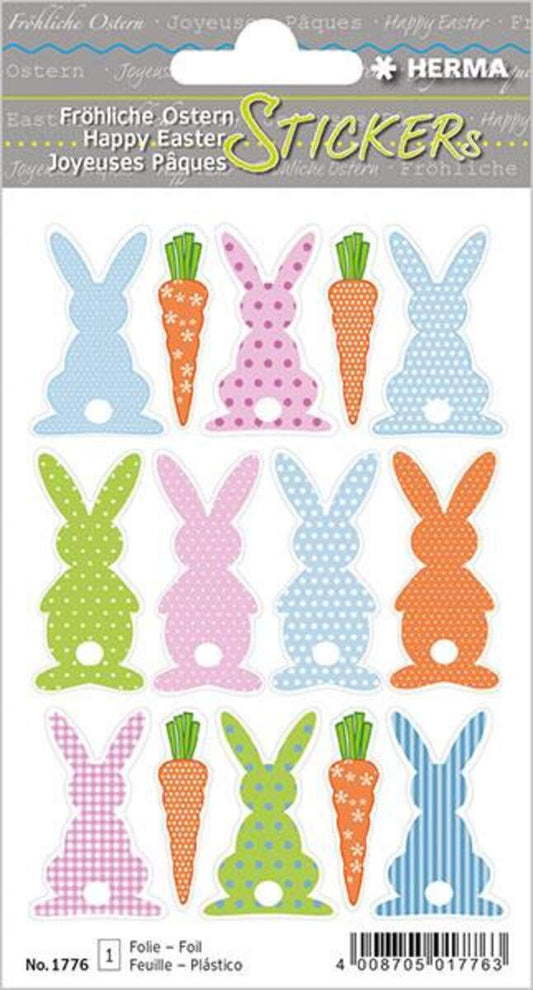 HERMA 1776 Ostersticker MAGIC Hasenralley