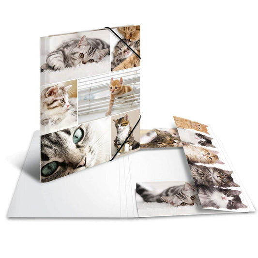 HERMA 19212 Sammelmappe A4 Karton Katzen