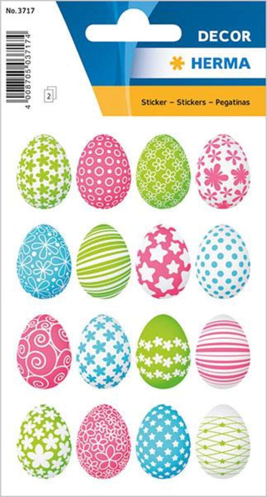HERMA 3717 Ostersticker DECOR bunte Ostereier