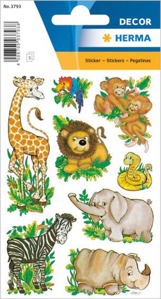 HERMA Decor-Sticker "Dschungeltiere"