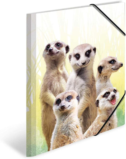 HERMA Sammelmappe, PP A3 exotische Tiere, Erdmännchen