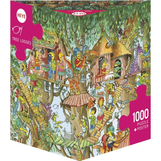 Heye Puzzle - Tree Lodges, 1000 Teile