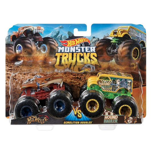 Mattel Hot Wheels Monster Trucks Die-Cast 2er-Pack 1:64, sortiert
