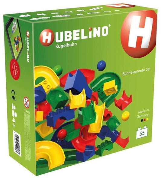 Hubelino 55-teiliges Bahnelemente Set Kugelbahn