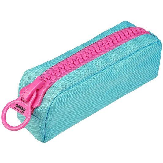 Idena Faulenzer türkis, mit Riesenzipper magenta