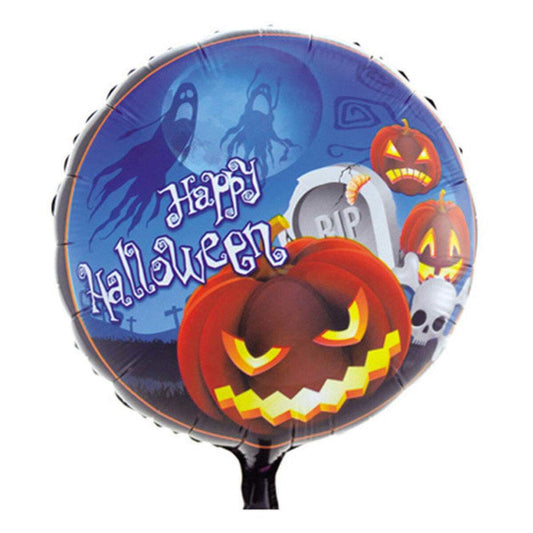 Idena Folienballon "Happy Halloween", 45 cm, für Helium geeignet
