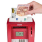 Idena Geldautomat rot, digitale Spardose mit Sound
