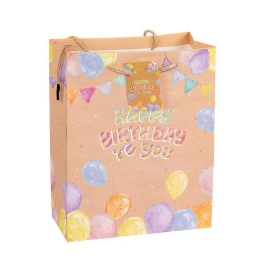 Idena Geschenktasche Happy Birthday to you, 80 x 180 x 230 mm