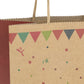 Idena Geschenktasche M  Geburtstagsmotiv 18x10x27cm FSC-Rec.