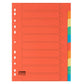Idena 302004 Kartonregister, 10-teilig, 5 Farben, 170g
