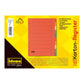 Idena 302004 Kartonregister, 10-teilig, 5 Farben, 170g