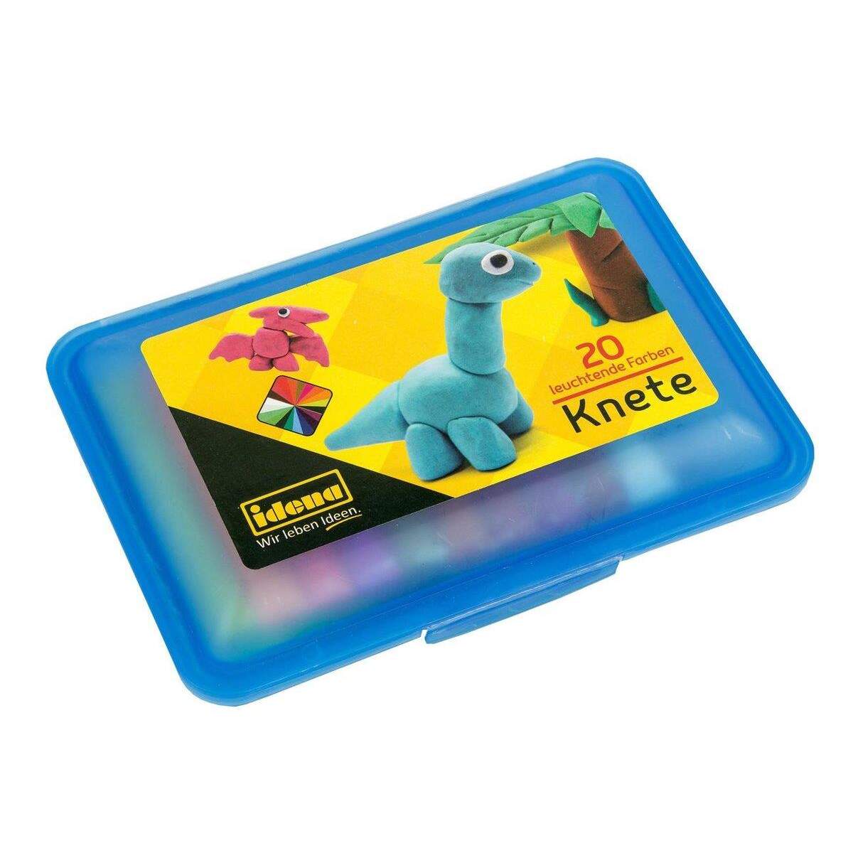Idena Knete, 20 Stangen/20 Farben, in blauer Box