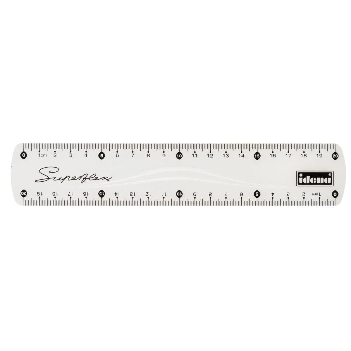 Idena Lineal Flexi, transparent, 20cm