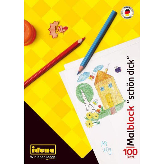 Idena Malblock schön dick, DIN A4, 100 Blatt, 70 g