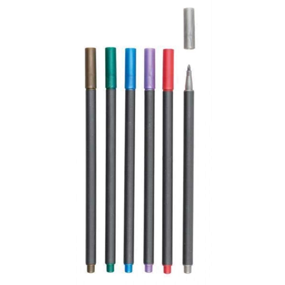 Idena Metallic Marker, 6 Stück