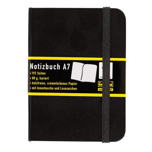 Idena Notizbuch, A7, schwarz