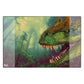 Idena Schreibtischunterlage mit zwei Einstecktaschen, Dinosaurier, FSC Mix, ca. 58,5 x 38,5 cm