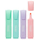 Idena Textmarker Pastell, 4 Stück, Strichstärke 1 mm - 5 mm