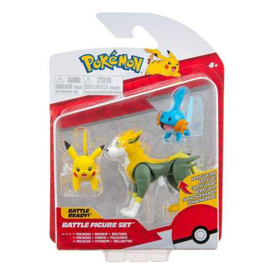 Jazwares Pokemon Battle Figurenset, 1 Packung, 7-fach sortiert