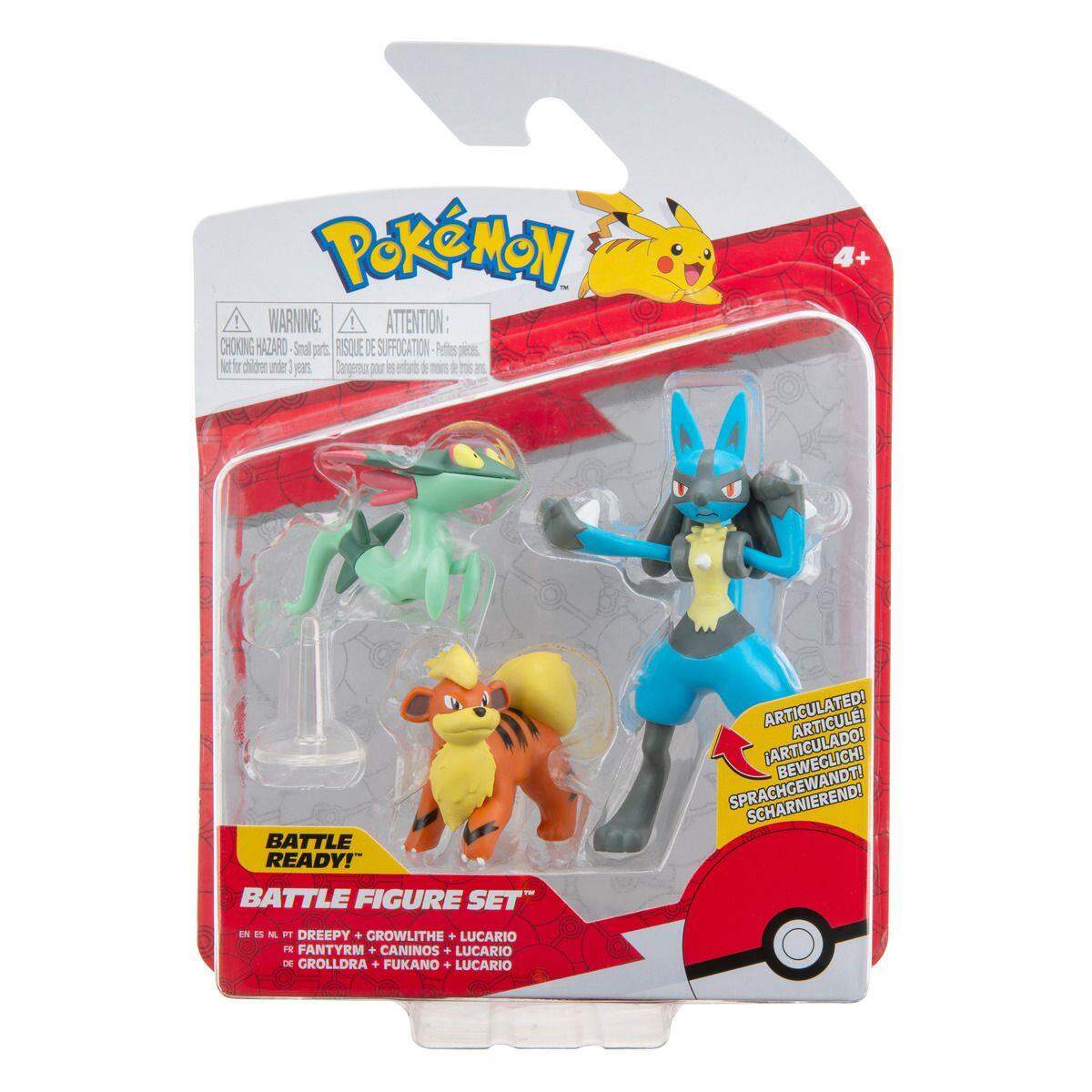 Jazwares Pokemon Battle Figurenset, 1 Packung, 7-fach sortiert