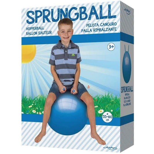 John Sprungball 60cm, 1 Stück, 2-fach sortiert in den Farben orange und blau