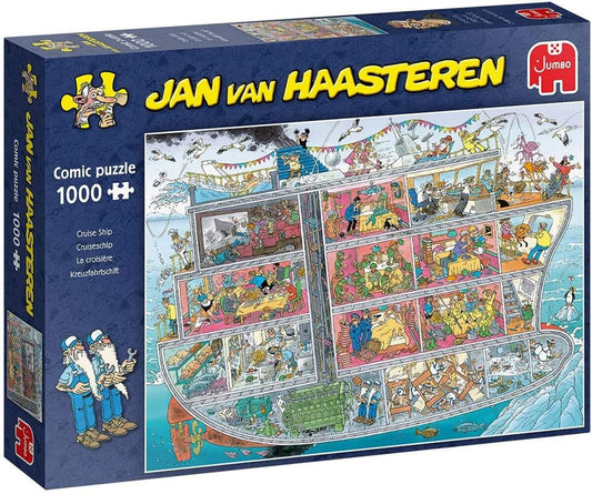 Jumbo Spiele Puzzle - Jan van Haasteren Kreuzfahrtschiff, 1000 Teile