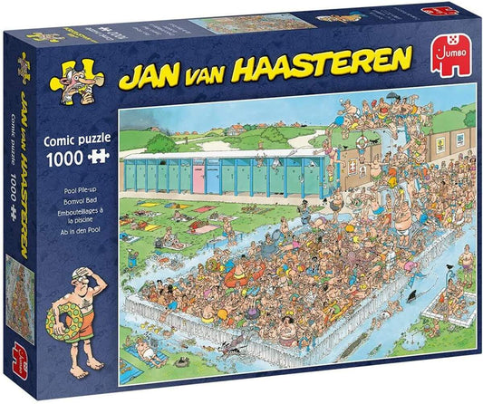 Jumbo Spiele Puzzle - Jan van Haasteren: Pool Stapelung, 1000 Teile