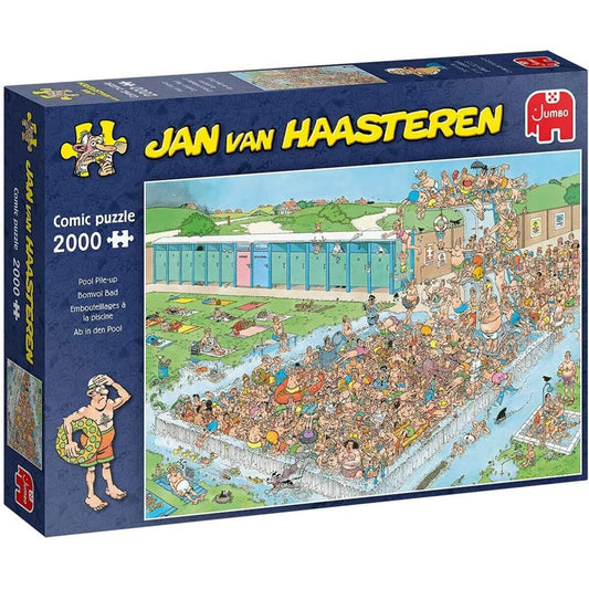 Jumbo Spiele Puzzle - Jan van Haasteren: Pool Stapelung, 2000 Teile