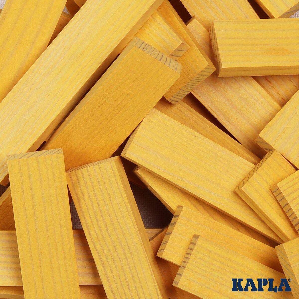 KAPLA® Holzplättchen 40-teilig in Box Gelb