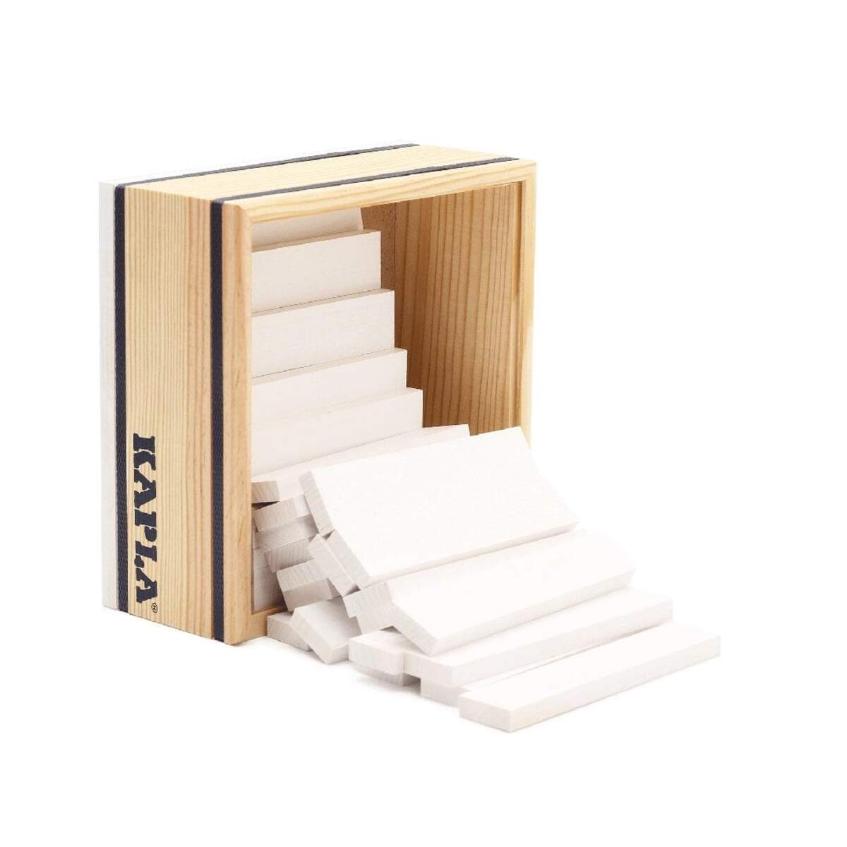 KAPLA® Holzplättchen 40-teilig in Box weiß