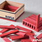 KAPLA® Holzplättchen 40-teilig in Box Rot